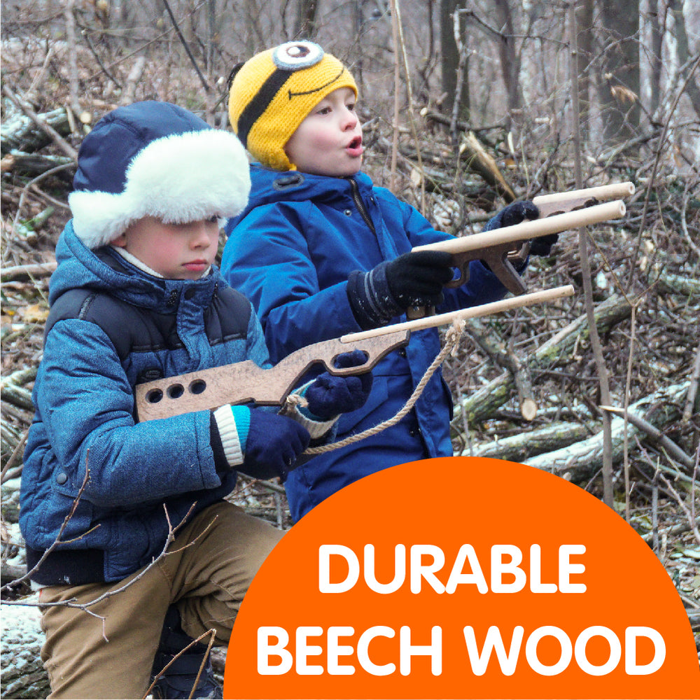 Wooden Guns for Kids – 3 Piece Set