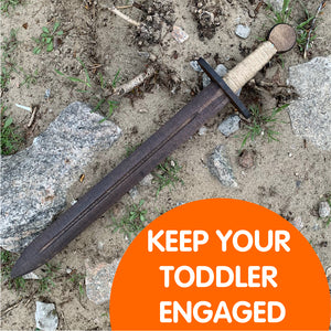 Handmade Eco-Friendly Wooden Toy Sword for Kids